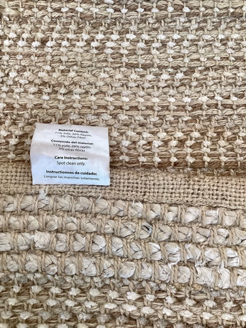 Better Homes & Gardens 14x72 Jute Table Runner Boho Natural Woven Farmhouse Boho